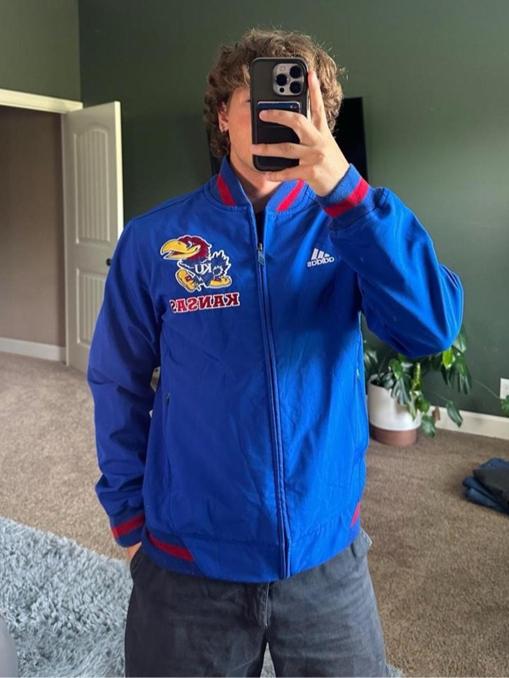 Adidas Blue Kansas Bomber Jacket